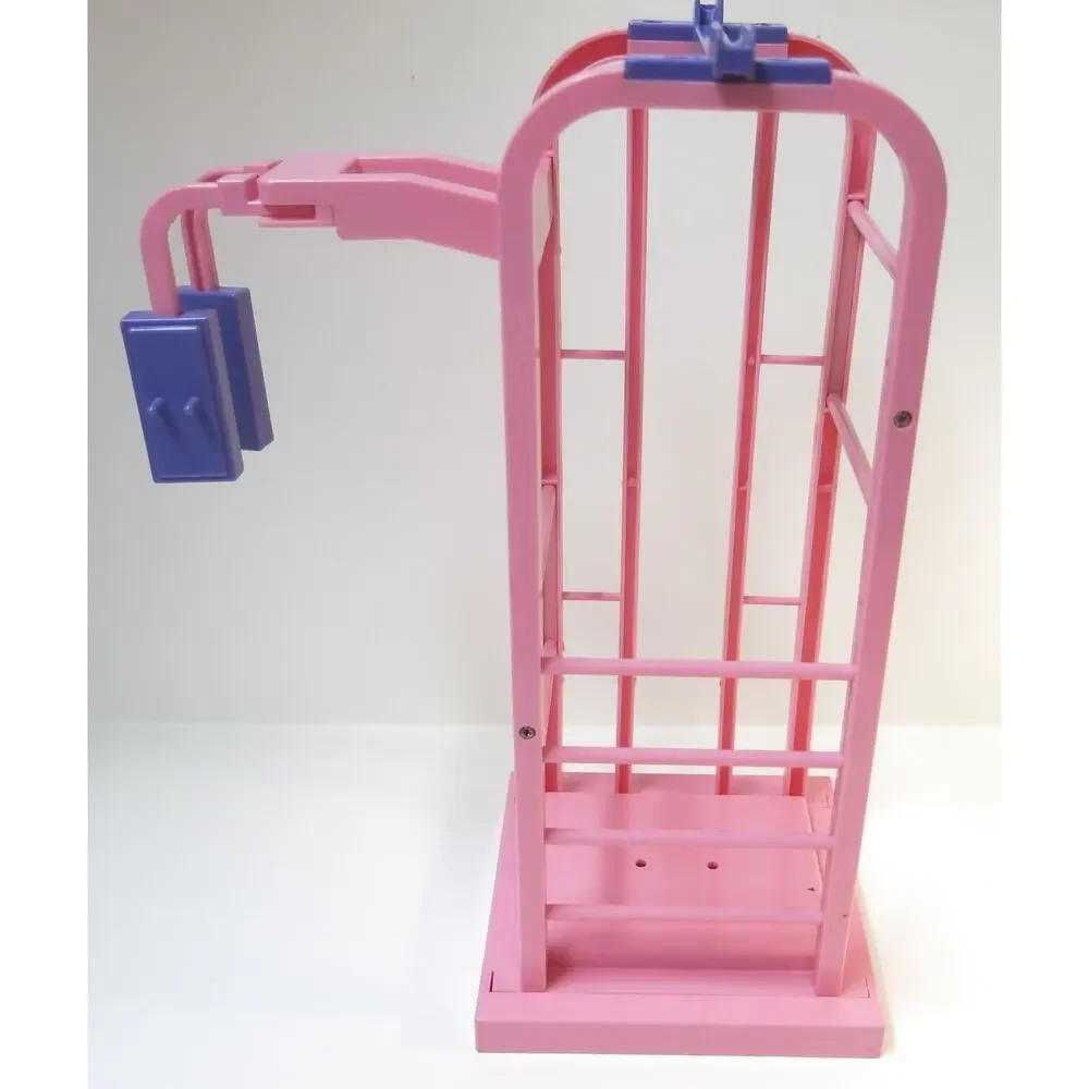 VINTAGE 1984 Barbie Work Out Center Gym Weights Towel  Parts Not Complete Retro